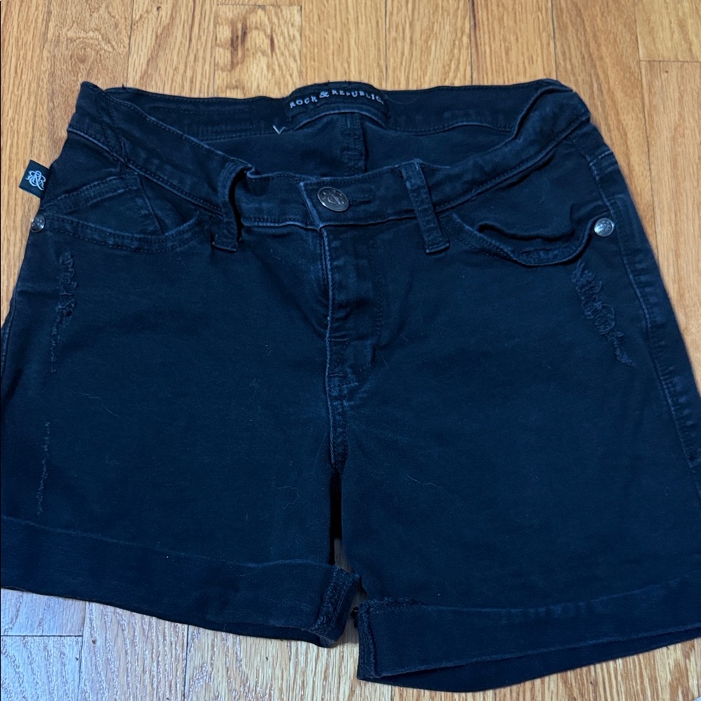 Rock & Republic Women's Dark Jean Shorts